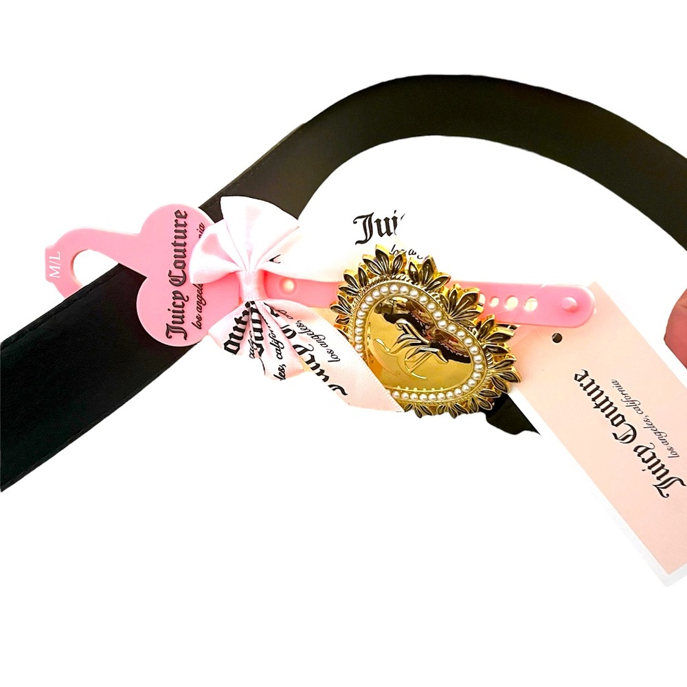 *new*Juicy Couture Heart Buckle Belt Size Medium/Large